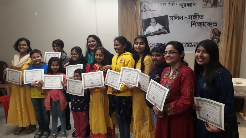 Children of Surodhwoni with their certificates